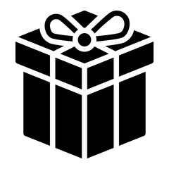gift box glyph icon