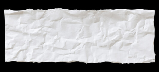 Obraz premium Crumpled White Paper Texture for Background or Design Use in Creative Projects