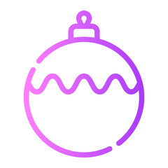 bauble gradient icon