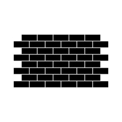 Simple brick wall icon in bold vector style, ideal for construction, masonry, architecture, building materials, real estate visuals, background textures, and industrial design assets.