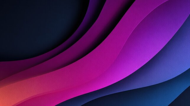 Abstract layers with curving, overlapping gradients in cool, dark tones
