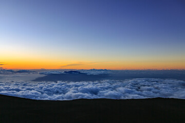 Sunset. 
