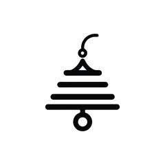 Decorative christmas bell vector