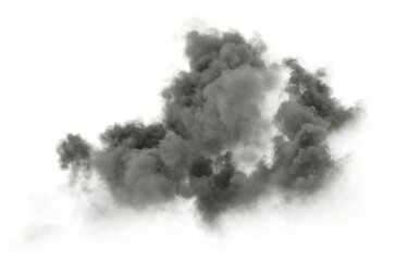 Fototapeta premium Rainstorm steam mass clouds floating isolation on transparent backgrounds 3d illustrations png