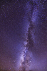 Fototapeta premium The Milky Way or Milky Way Galaxy is the galaxy that includes the Solar System, with the name describing the galaxy's appearance from Earth. Haleakalā National Park, Maui, Hawaii. October Stargazing
