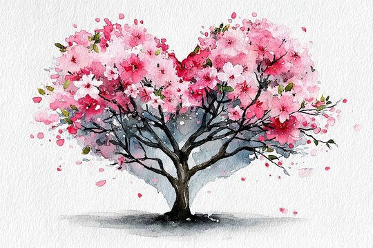 pink Heart cherry blossom