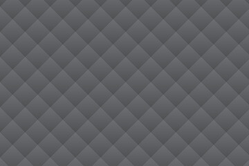 Obraz premium Dark grey elegant geometric quilted diamond pattern seamless tile