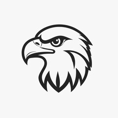 Obraz premium eagle head vector illustration, eagle head vector, eagle head icon, 