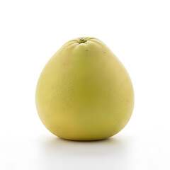 Pomelo Fruit Single whole perfectly shaped fruit isolated on a white background