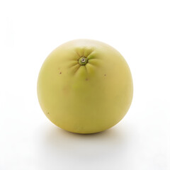 Pomelo Fruit Single whole fruit showcasing the bottom end and rough texture of the skin