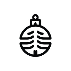 Tree ornament icon in minimal style