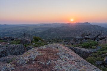 Sunset Over the Mountains in Lawton, OK