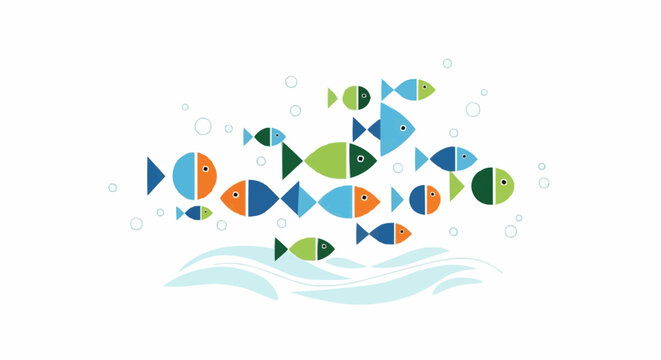 other fish in swping water