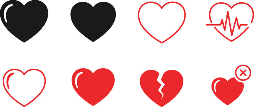 Calendar Icons Set with Time and Check Mark on Transparent Background