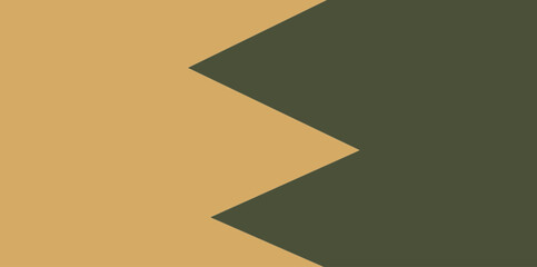 Zigzag Divide Geometric Vector Illustration Background. Simple, sharp zigzag line separating two solid color fields.