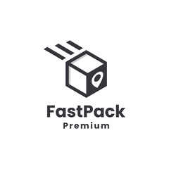 Streamlined delivery service logo design for modern logistics and shipping solutions