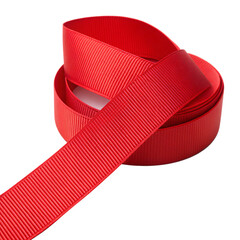 Festive red ribbon for gift wrapping and crafting