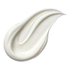 Luxurious creamy white skin care product smear