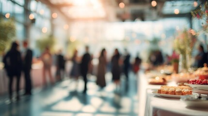 Networking Event Blurred Background, blur backdrop background. High quality