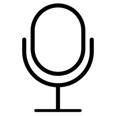 vector illustration of a microphone