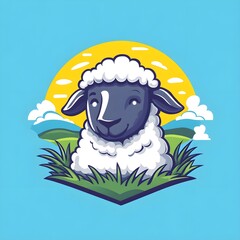 sheep on the meadow
