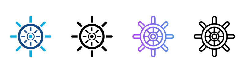 Obraz premium Control Icon Multiple Style Vector Illustration 