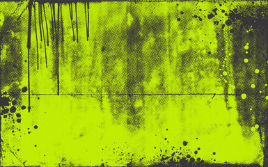 Urban punk and graffiti textures with distressed grunge background, neon spray paint, and rough scratch or brush marks for poster design. Bold poster, brochure, and print with punk grunge fusion. © Anastasiia Hevko