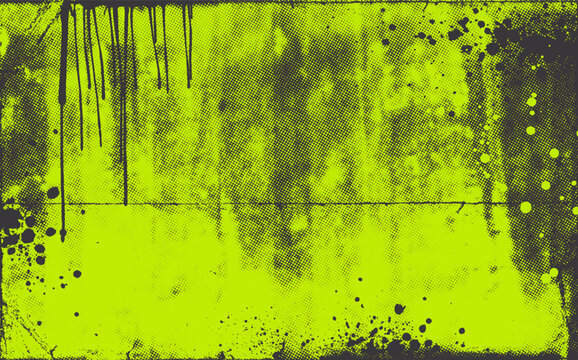 Urban punk and graffiti textures with distressed grunge background, neon spray paint, and rough scratch or brush marks for poster design. Bold poster, brochure, and print with punk grunge fusion.