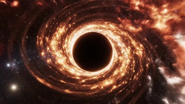 Swirling space vortex The cosmic maw