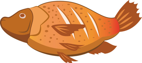 Taiwan Whole Fish Worship Offering &ndash; Traditional Ceremony Vector