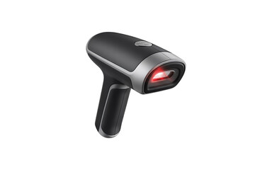 Barcode scanner isolated on transparent background