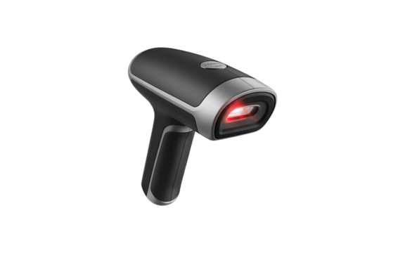 Barcode scanner isolated on transparent background