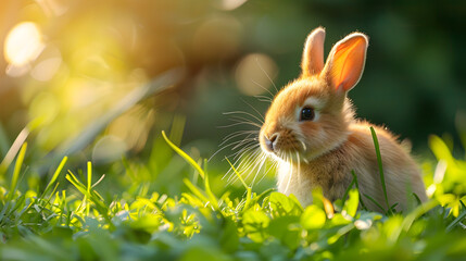 rabbit in the grass
