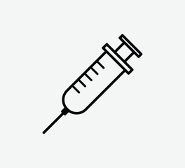 Syringe Icon &ndash; Medical Injection Symbol