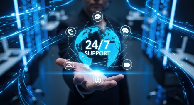 Professional offering 24/7 technical support with global reach and advanced communication technologies.