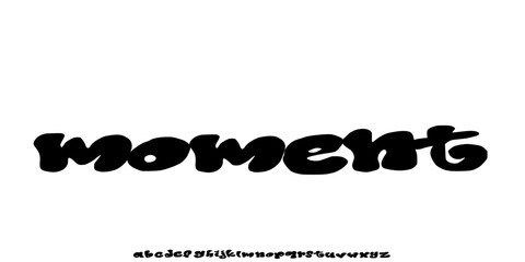 Elegant Font. Groovy Font. Graffiti Font. Creative Hand Drawn Uppercase. Street Art Classic Lettering Fashion Designs Typography modern serif decorative vintage concept vector illustration	