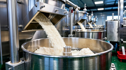 Process of milling wheat into flour for modern food production