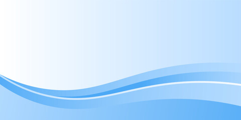 Abstract blue waves background, minimal waves design concept