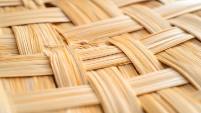 Woven texture background interlaced natural material pattern close up