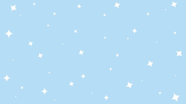 キラキラ背景04(回転＋拡大縮小) _多め・水色