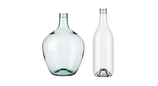 Elegant Glass Bottles for Beverage Packaging.