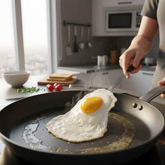 Cooking a Delicious Fried Egg A Simple Breakfast Recipe for a Perfect Start to the Day
