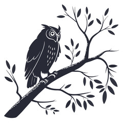 Fototapeta premium owl on branch