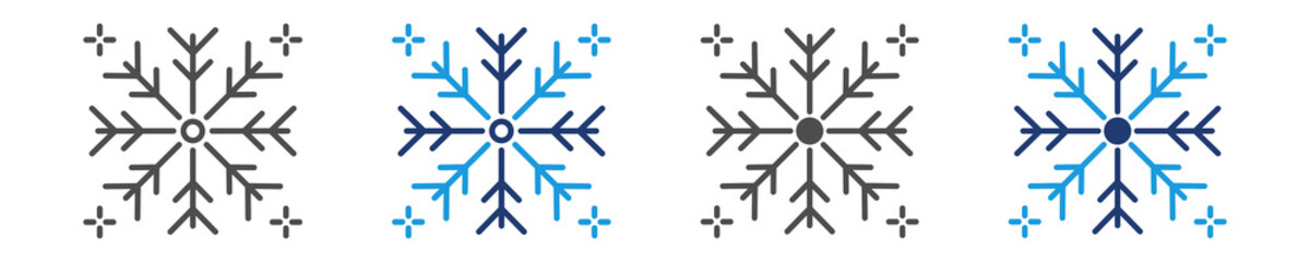 frozen icon set multiple style