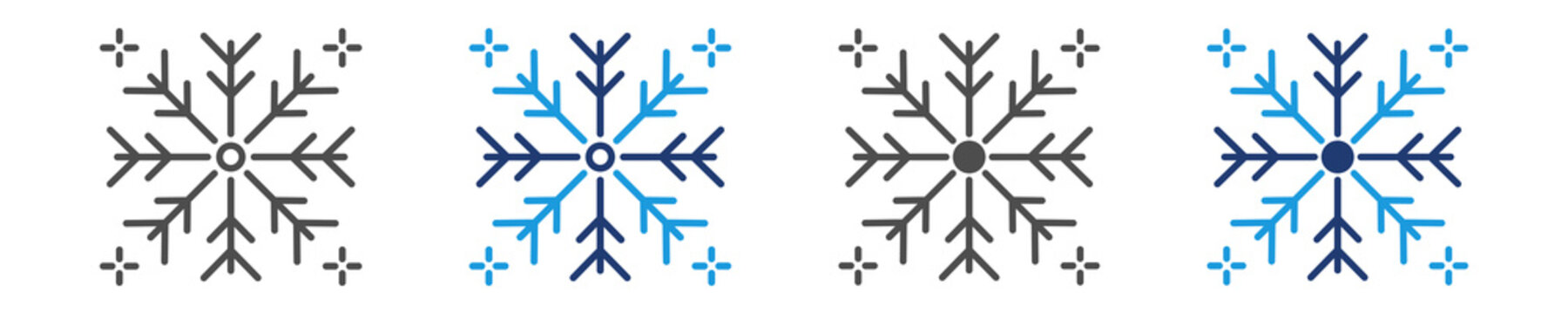 frozen icon set multiple style
