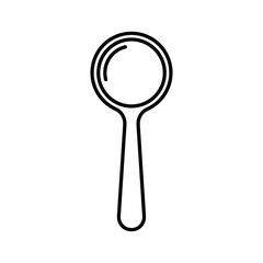 Magnifying glass icon illustrating search, discover, zoom, analyze, investigate, and explore concepts with clarity