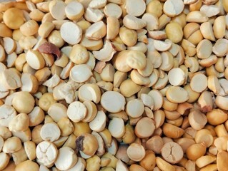 close up of a pile of dried beans