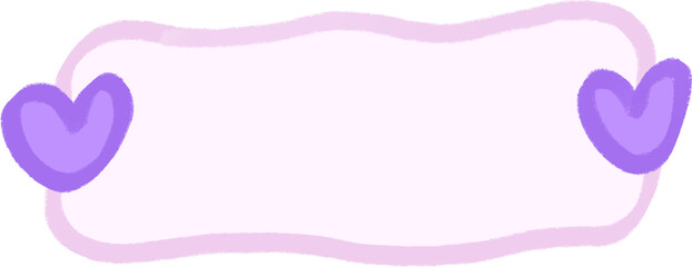 pink frame with hearts