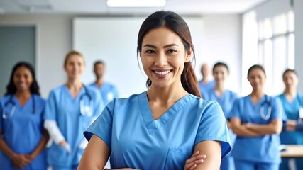 Team of Nurses Smiling.