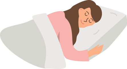 Sleeping illustration.